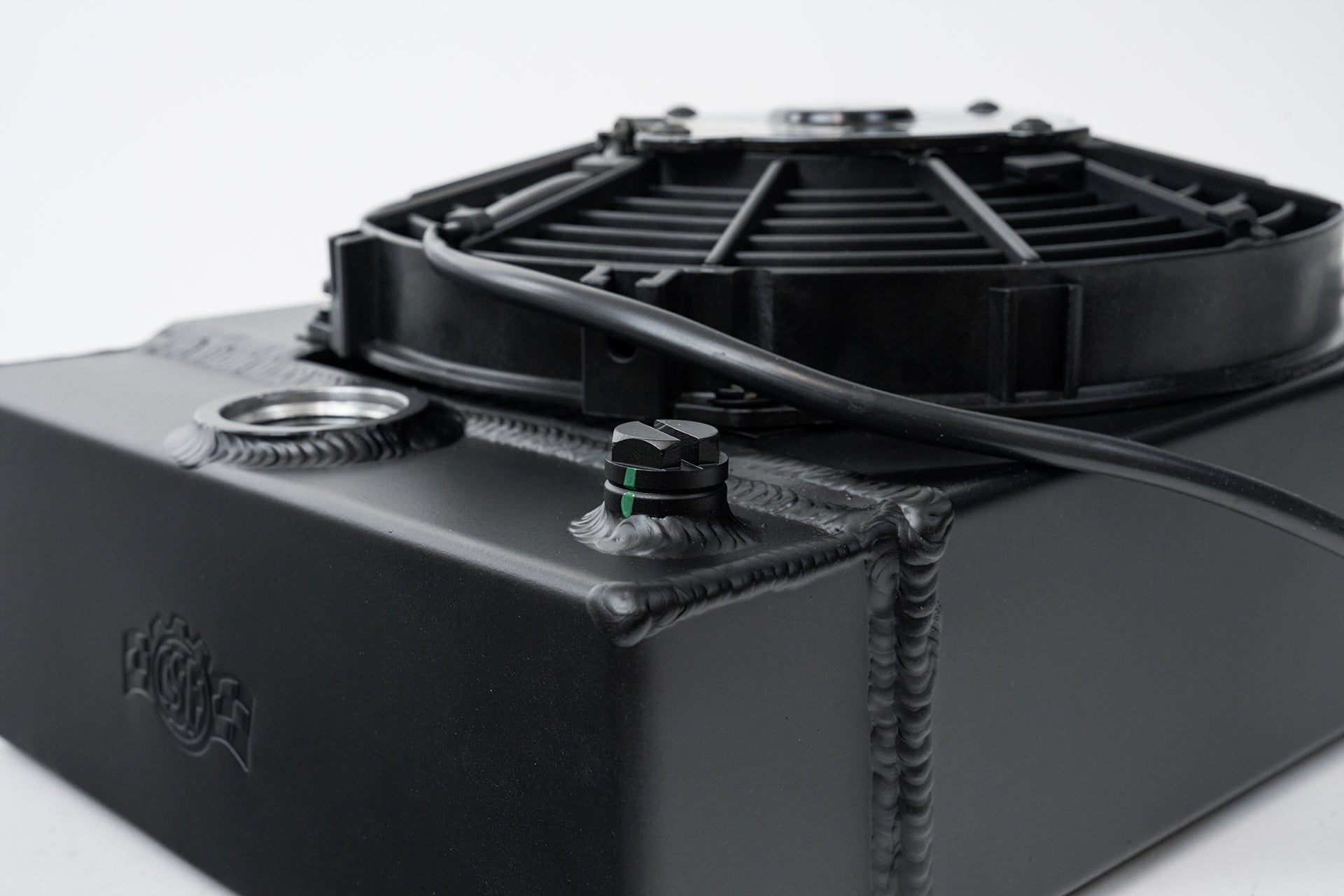 CSF #7065B The KING Cooler - Ultimate Drag Race Radiator w/ SPAL Fan & Mounting Kit - Black