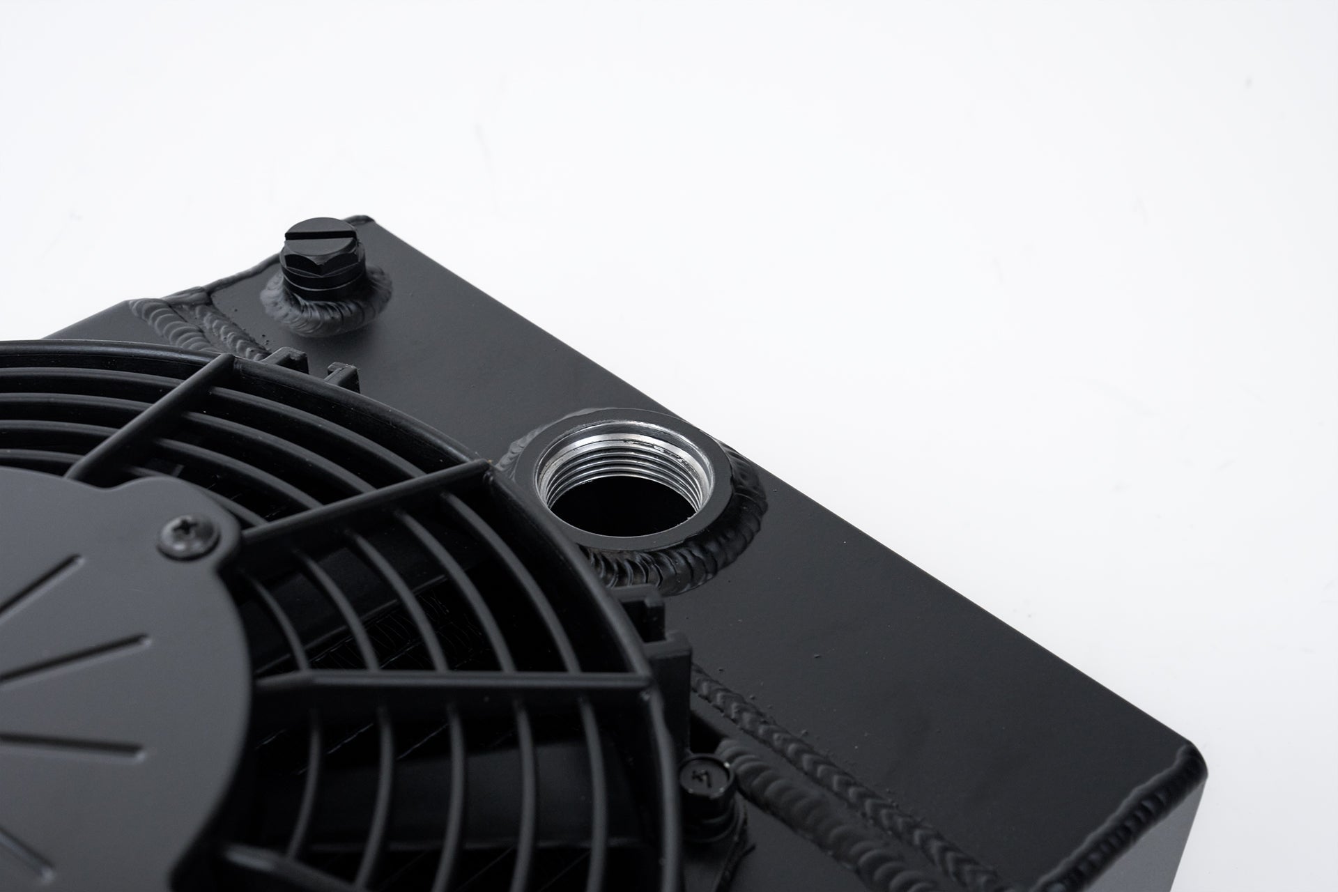 CSF #7065B The KING Cooler - Ultimate Drag Race Radiator w/ SPAL Fan & Mounting Kit - Black