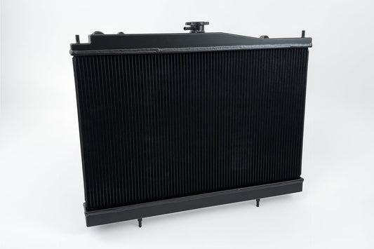 CSF #7219B R33 Skyline GT-R/GTS Full Billet Aluminum High-Performance Radiator - Black