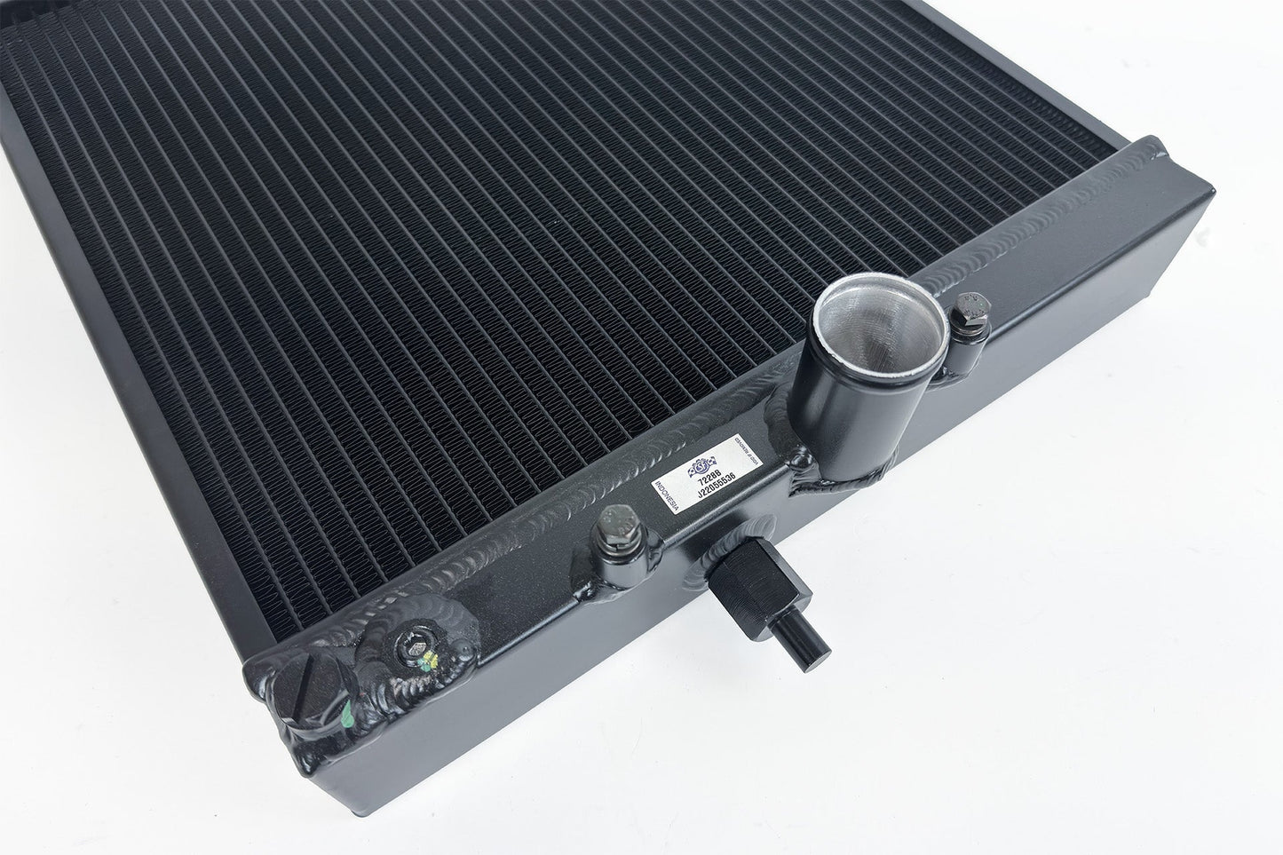 CSF #7228B Evo 7/8/9 High-Performance All-Aluminum Half Radiator - Black