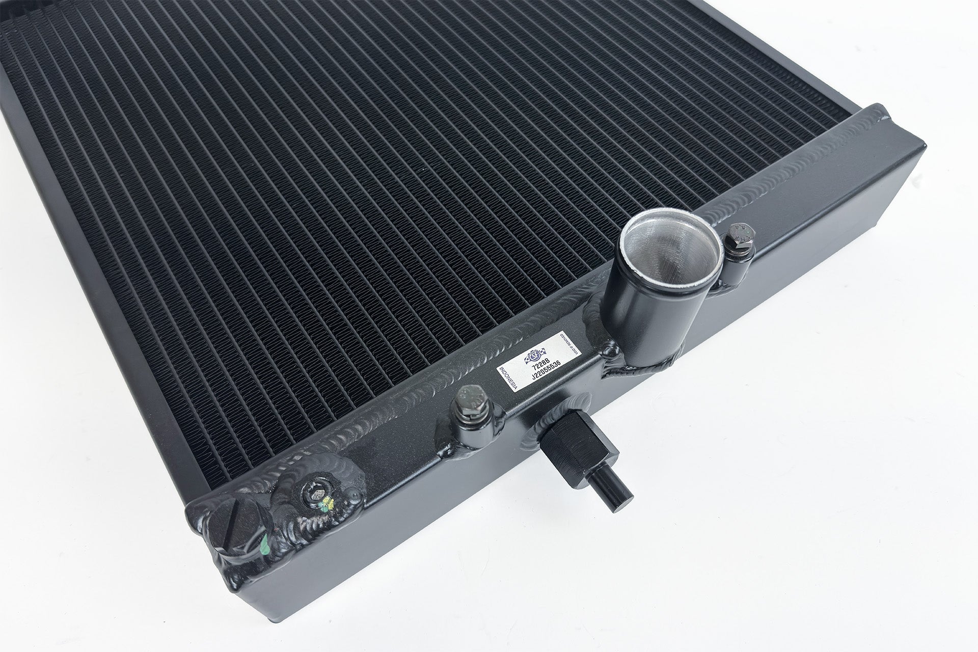 CSF #7228B Evo 7/8/9 High-Performance All-Aluminum Half Radiator - Black