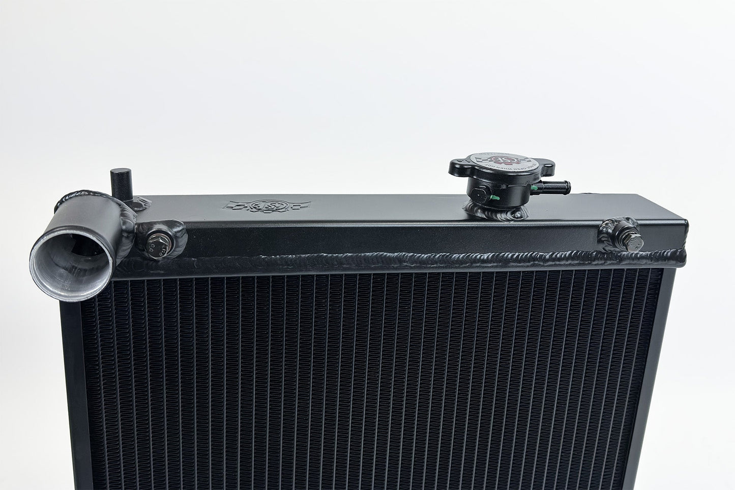 CSF #7228B Evo 7/8/9 High-Performance All-Aluminum Half Radiator - Black