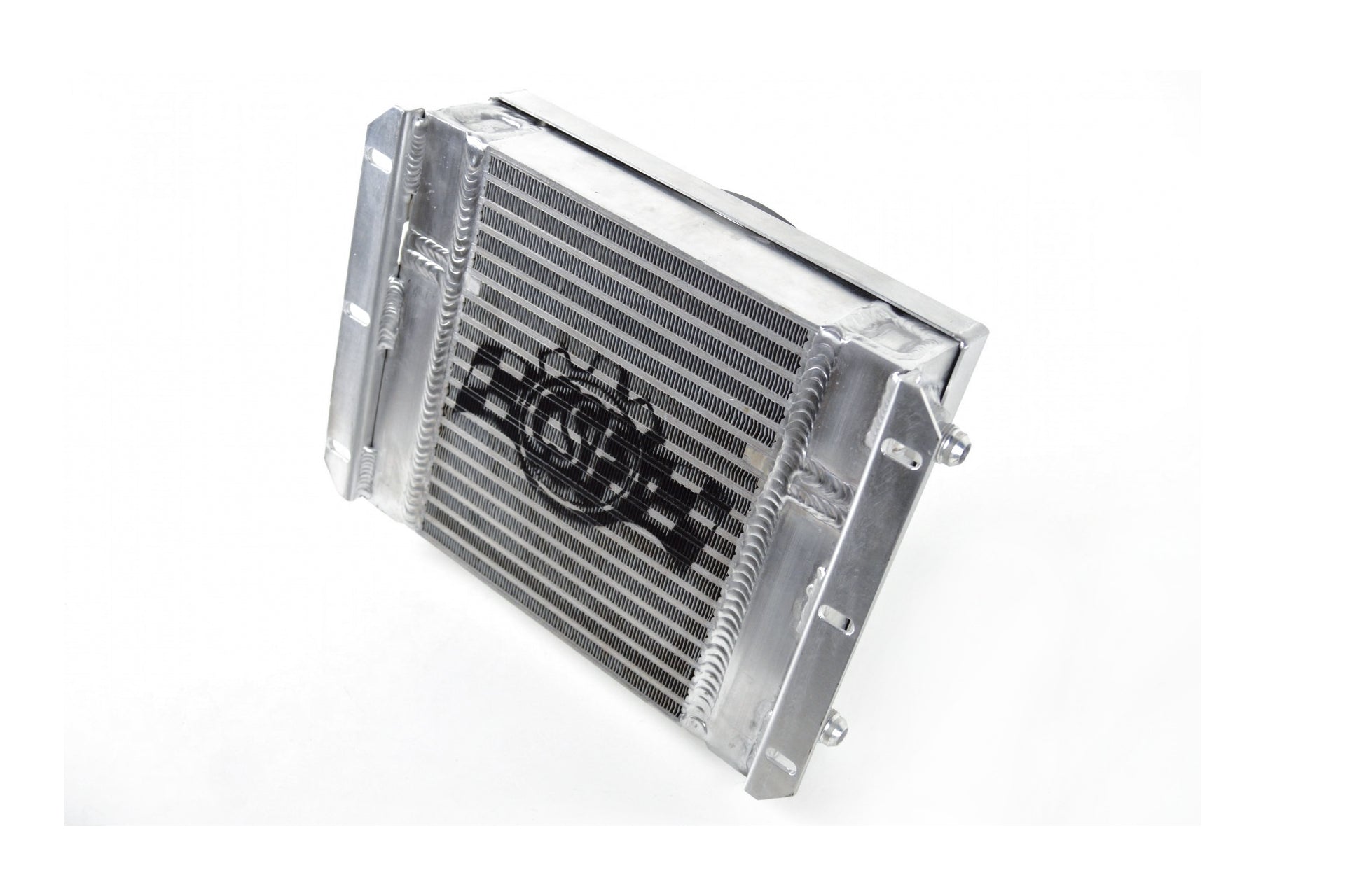 CSF #8026 13.8in x 10in Dual Fluid Bar & Plate HD Oil Cooler w/9in SPAL Fan