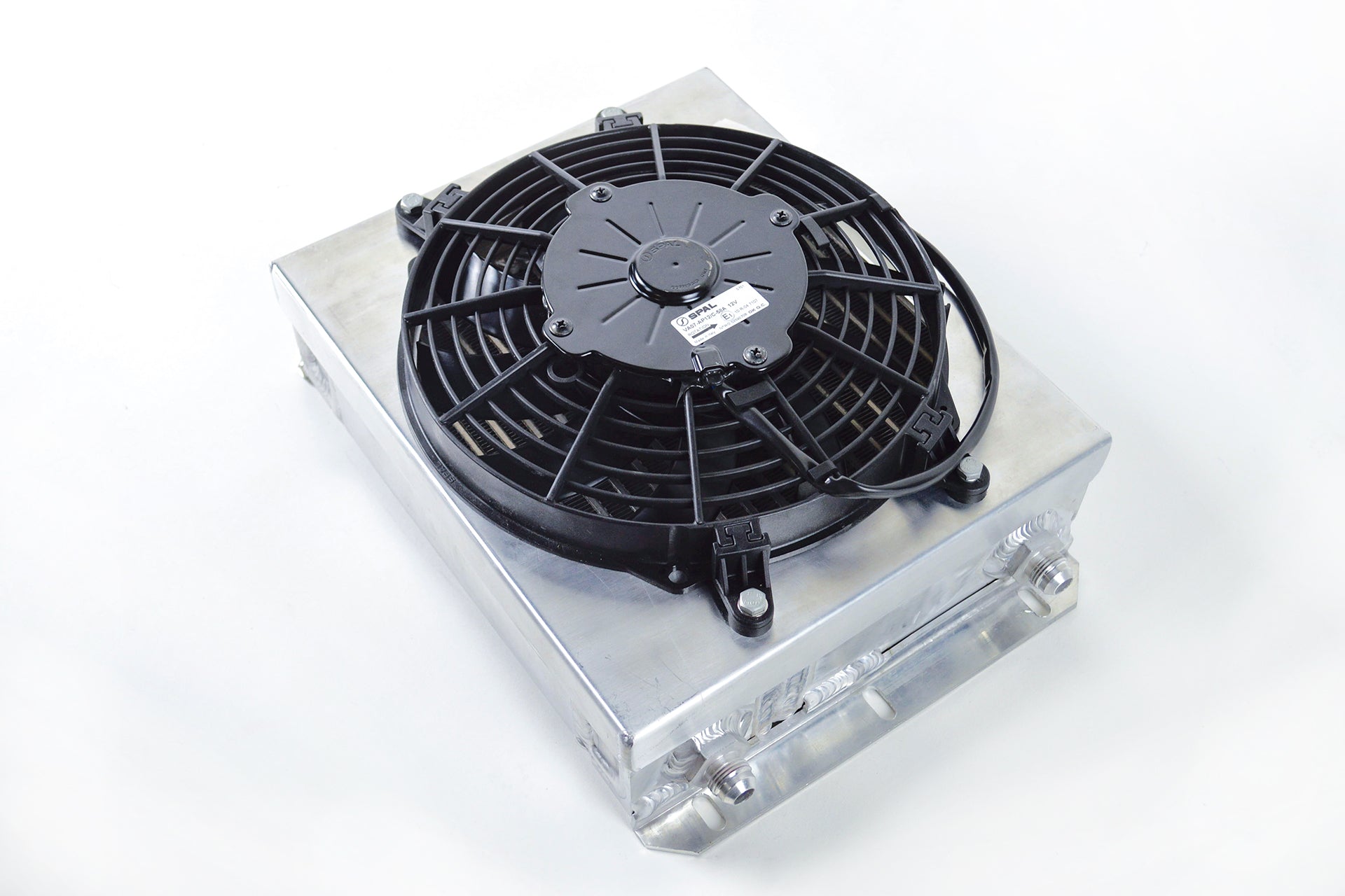CSF #8026 13.8in x 10in Dual Fluid Bar & Plate HD Oil Cooler w/9in SPAL Fan