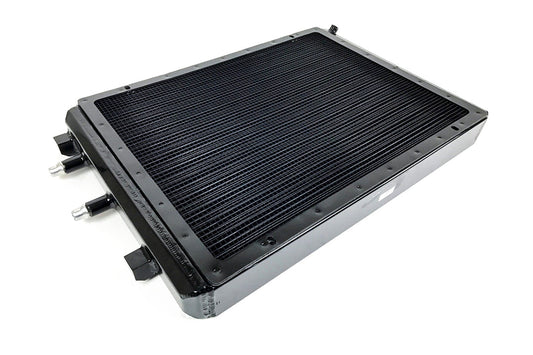 CSF #8075V BMW F8X M3/M4 Front Mount Heat Exchanger w/ rock guard - Black