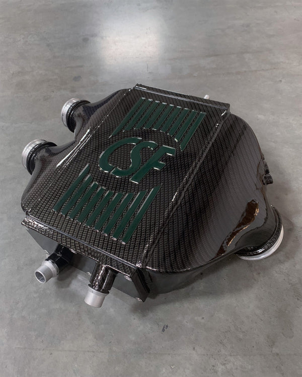 Hydro-dipped Carbon Fiber w/ British Racing Green Striping +$900.00
