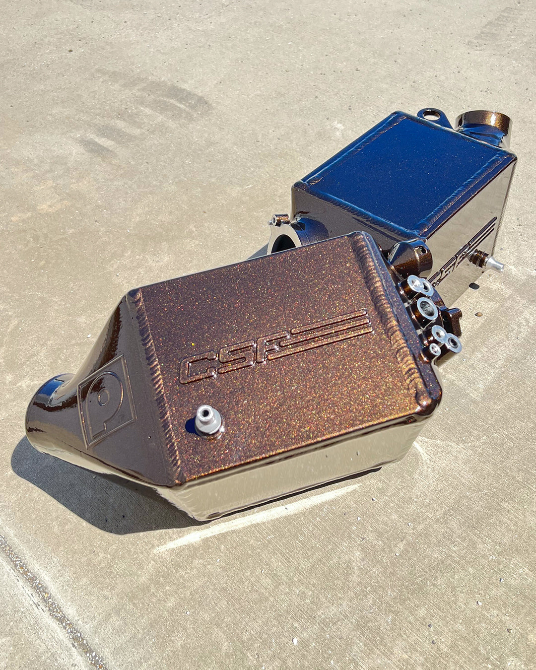 CSF #8109R BMW F1X M5 & M6 Twin Charge-Air-Cooler Set - Raw Finish custom finish - Bronze Burst +$200.00