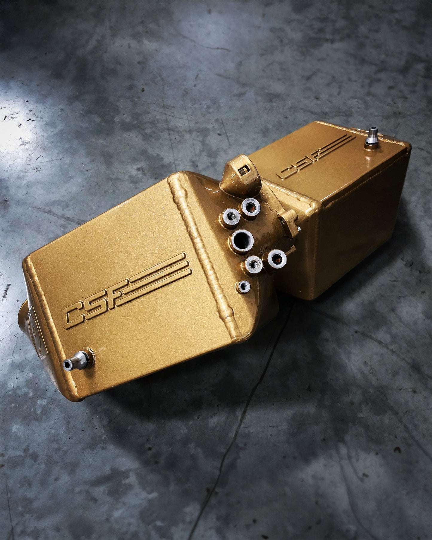 CSF #8109R BMW F1X M5 & M6 Twin Charge-Air-Cooler Set - Raw Finish custom finish - Dupont Sun Gold with White Ice Pearl (BMW M Carbon Ceramic Match) +$200.00