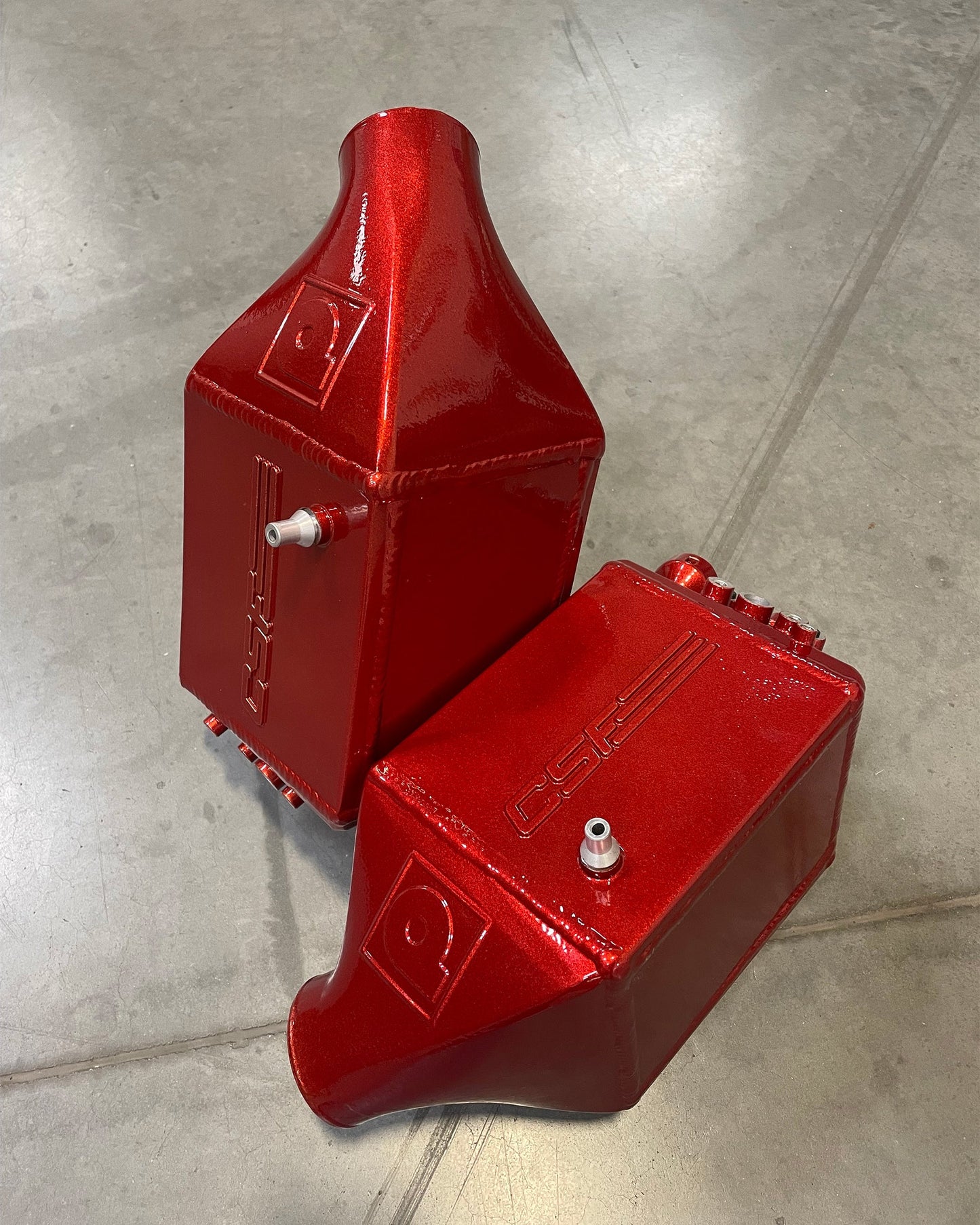CSF #8109R BMW F1X M5 & M6 Twin Charge-Air-Cooler Set - Raw Finish custom finish - Sahkir Orange Color Match +$200.00
