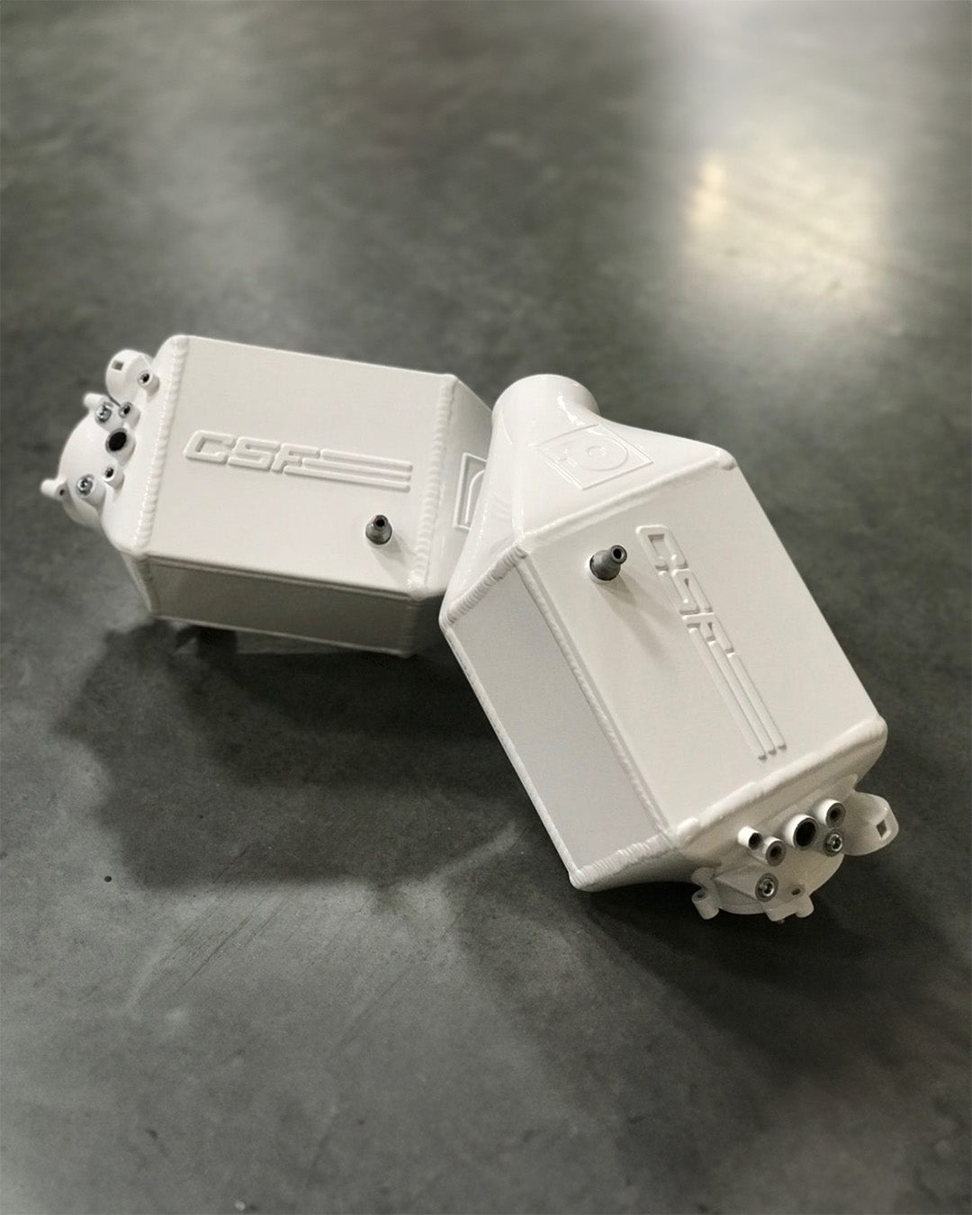CSF #8109R BMW F1X M5 & M6 Twin Charge-Air-Cooler Set - Raw Finish custom finish - Alpine White +$200.00