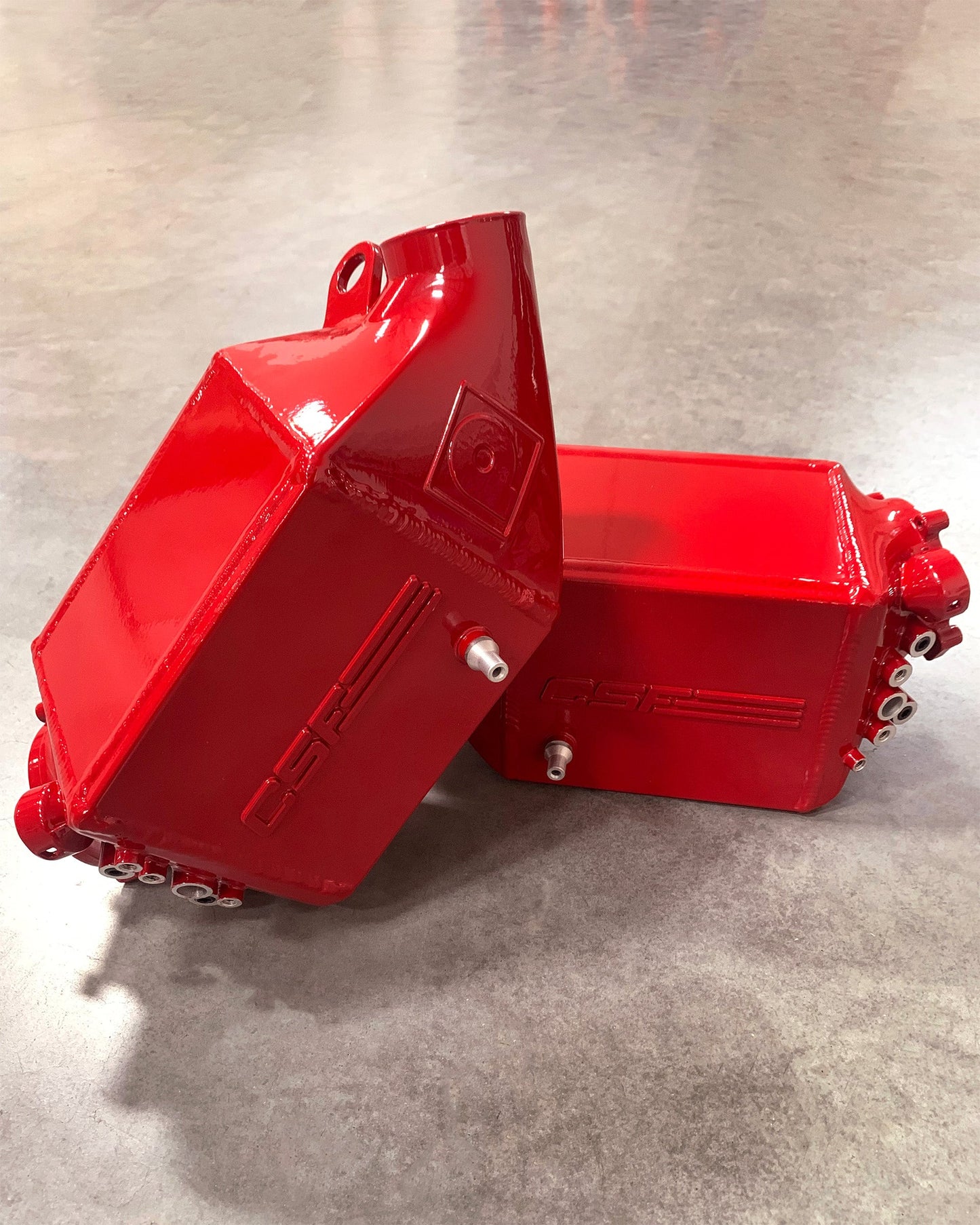 CSF #8109R BMW F1X M5 & M6 Twin Charge-Air-Cooler Set - Raw Finish custom finish - Fire Engine Red Gloss +$200.00