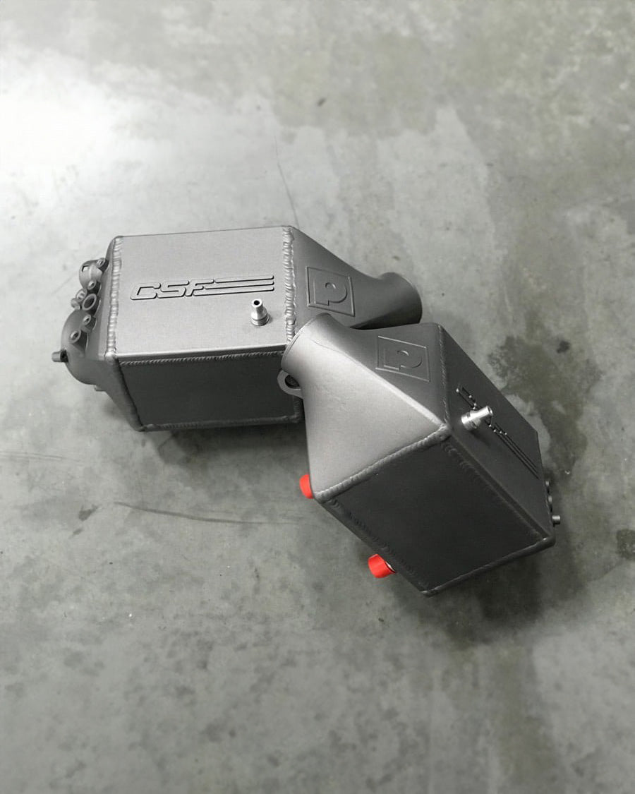 CSF #8109R BMW F1X M5 & M6 Twin Charge-Air-Cooler Set - Raw Finish custom finish - Heat Dispersion Space Gray Thermal Coating +$200.00