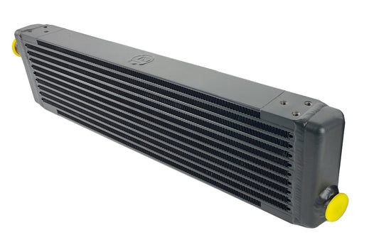 CSF #8111 Universal Single-Pass Oil Cooler / IROC Porsche / M22x1.5 / 24L x 5.75H x 2.16W
