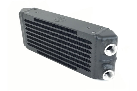 CSF #8119 Universal Dual-Pass Oil Cooler - M22 x 1.5 connections - 13L x 4.75H x 2.16W