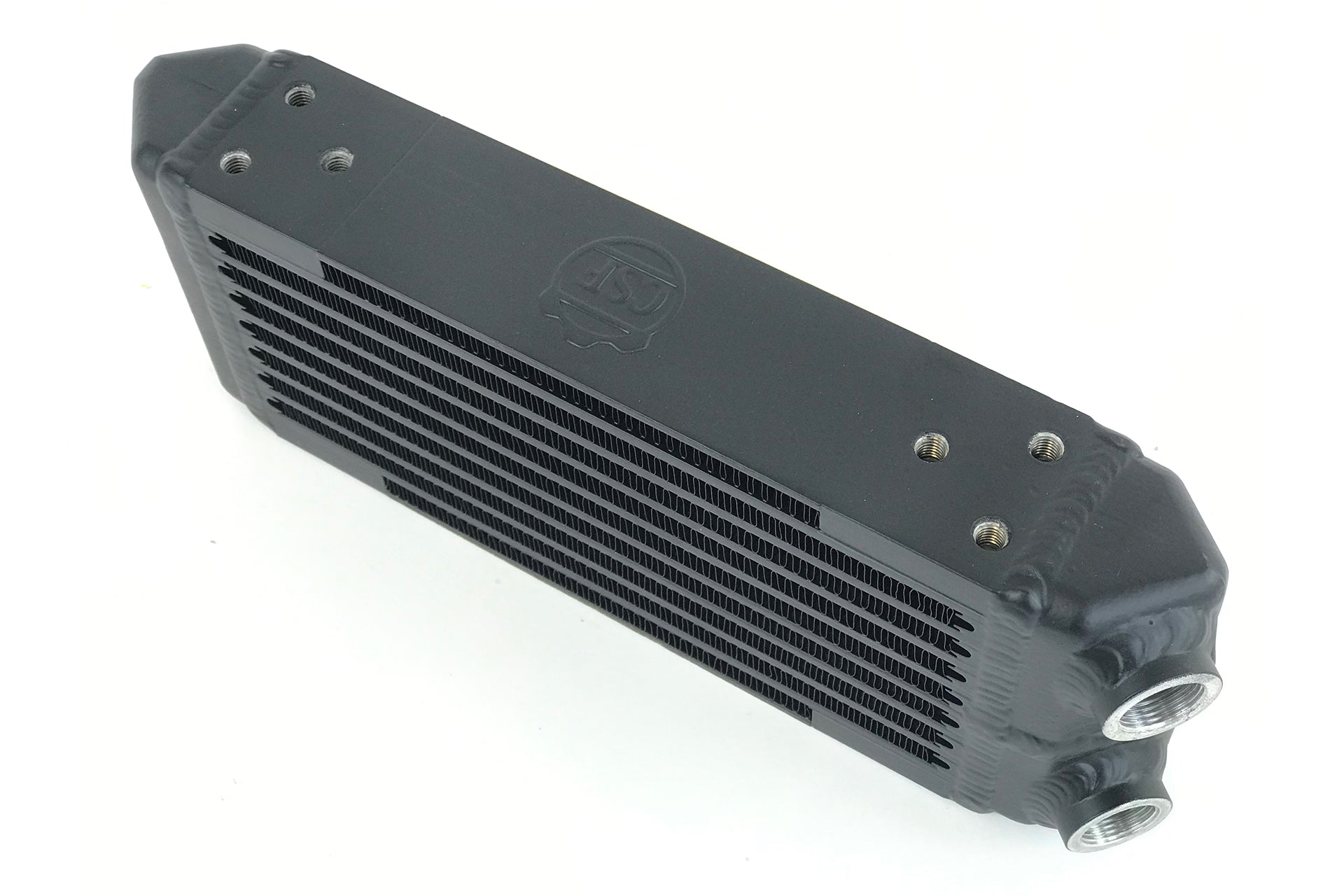 CSF #8119 Universal Dual-Pass Oil Cooler - M22 x 1.5 connections - 13L x 4.75H x 2.16W