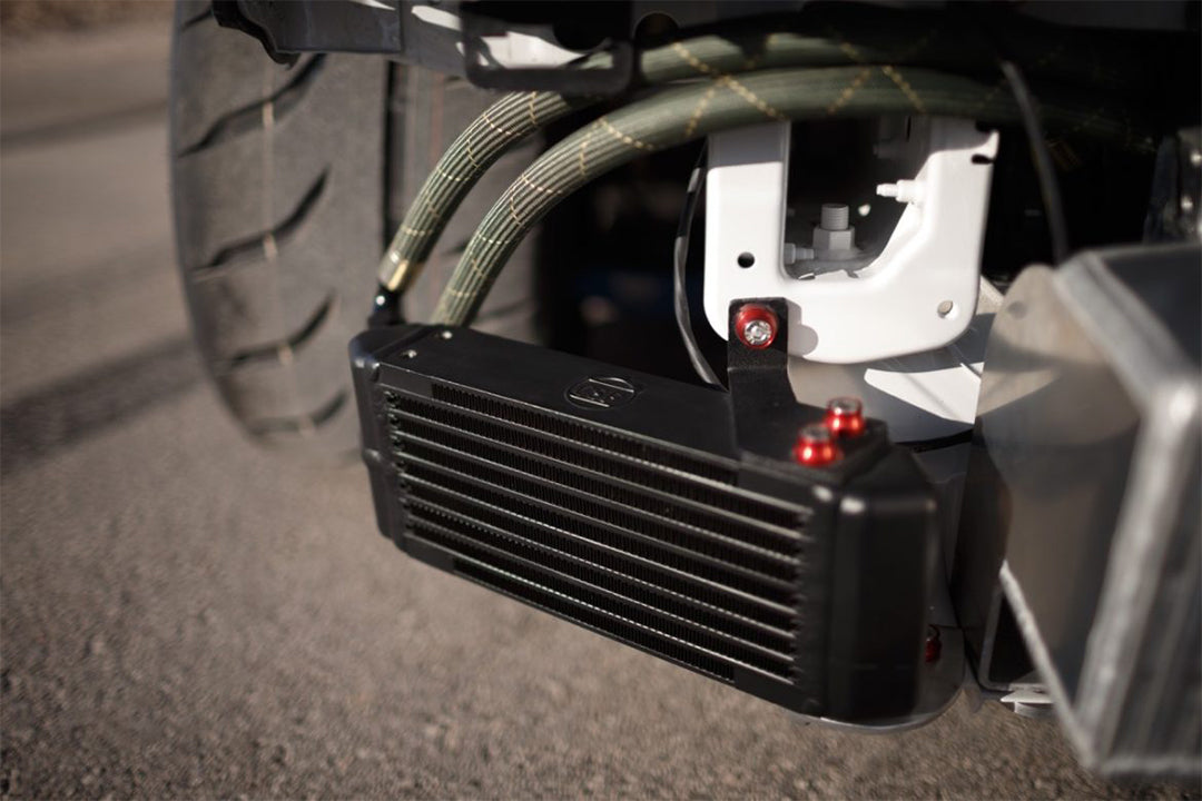 CSF #8119 Universal Dual-Pass Oil Cooler - M22 x 1.5 connections - 13L x 4.75H x 2.16W
