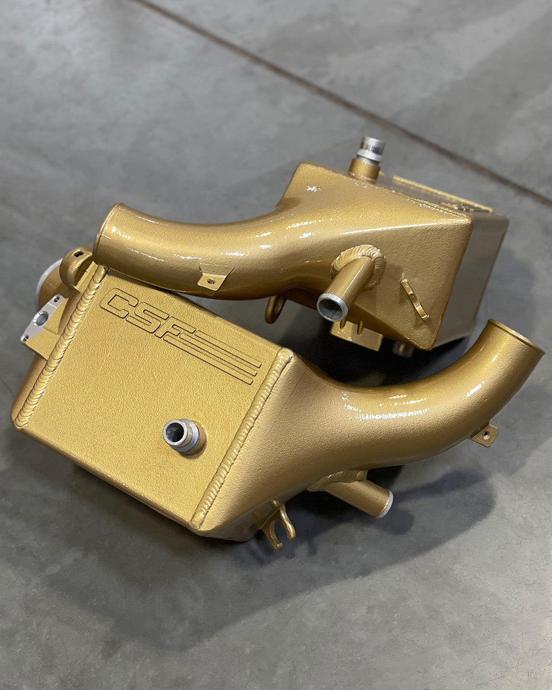 CSF #8178 BMW F9X M5/M8 Twin Charge-Air-Cooler Set custom finish - BMW Carbon Cermaic Gold Match (Gloss) +$200.00