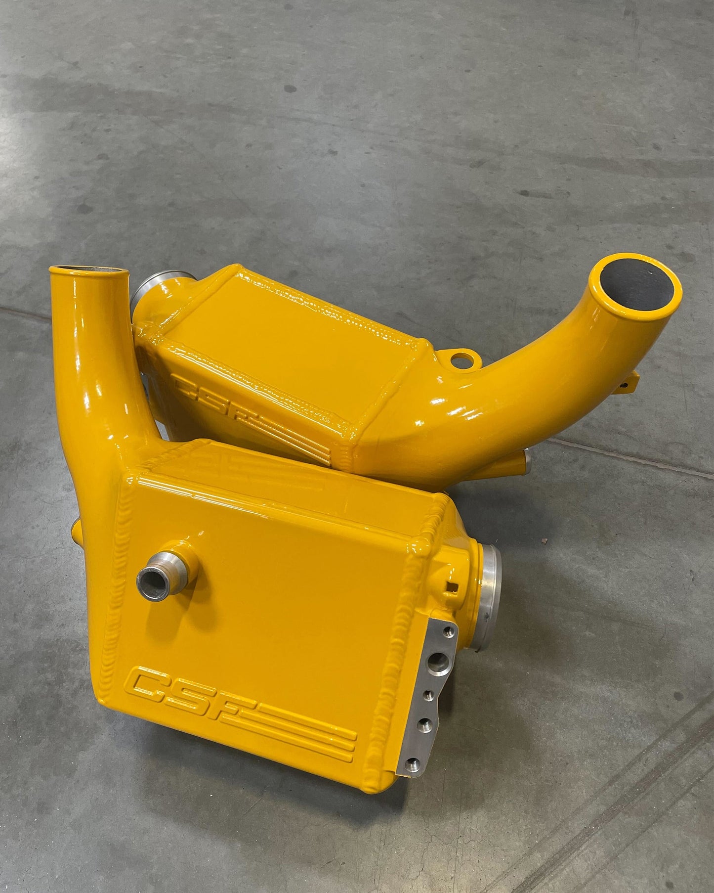 CSF #8178 BMW F9X M5/M8 Twin Charge-Air-Cooler Set custom finish - Mustard Yellow (RAAL 1004) +$200.00
