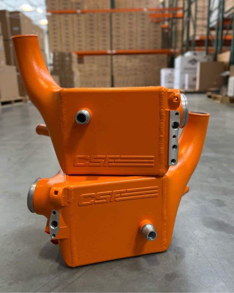 CSF #8178 BMW F9X M5/M8 Twin Charge-Air-Cooler Set custom finish - Fire Orange Matte (RAAL 2011) +$200.00