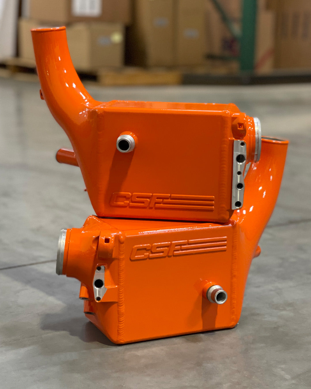 CSF #8178 BMW F9X M5/M8 Twin Charge-Air-Cooler Set custom finish - Fire Orange +$200.00