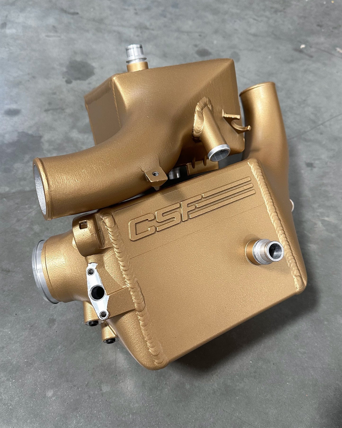 CSF #8178 BMW F9X M5/M8 Twin Charge-Air-Cooler Set custom finish - Satin Poly Gold +$200.00