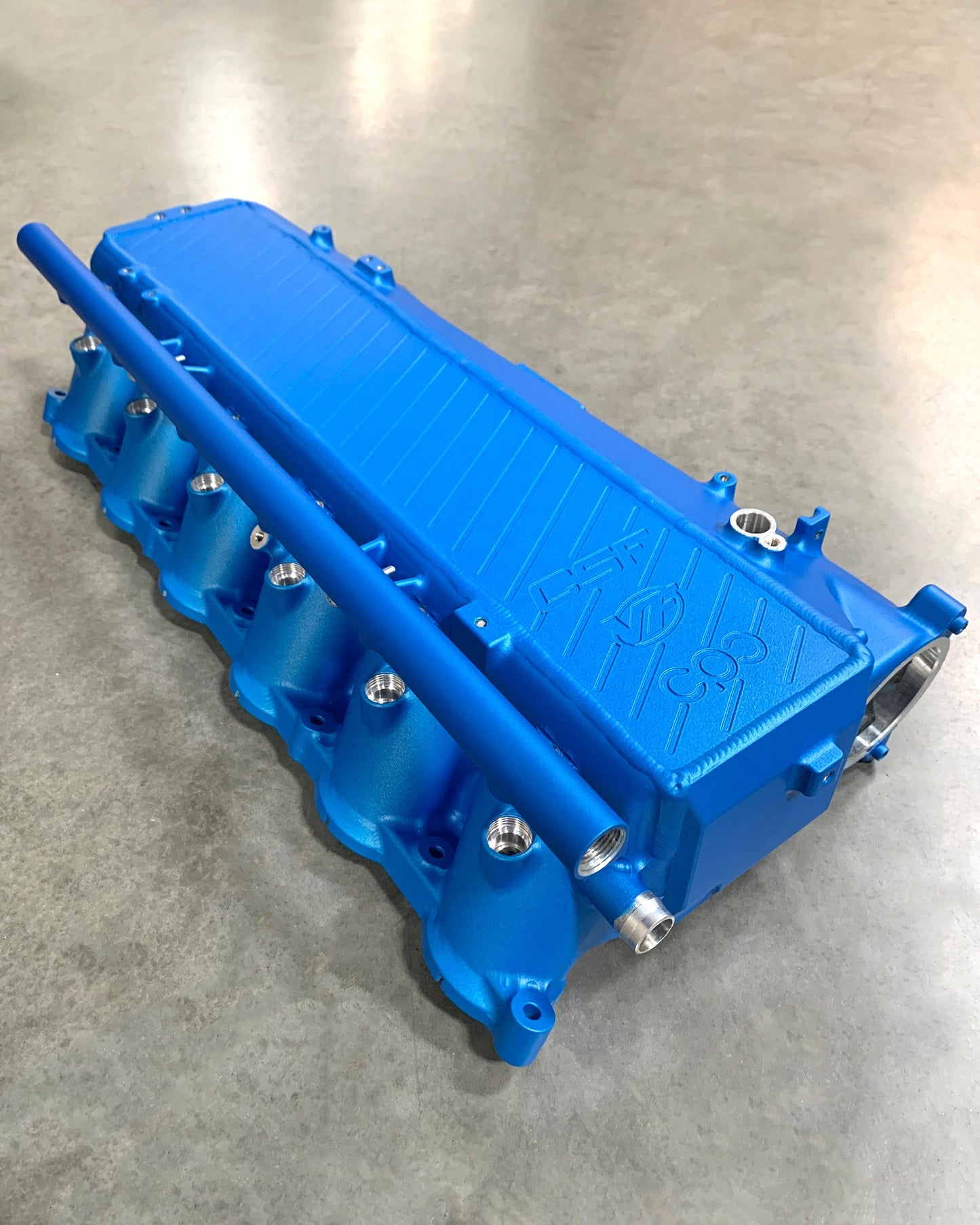 CSF #8300C BMW Gen 1 B58 Charge Air Cooler Manifold - Custom Finish custom finish - Refraction Blue (Satin)
