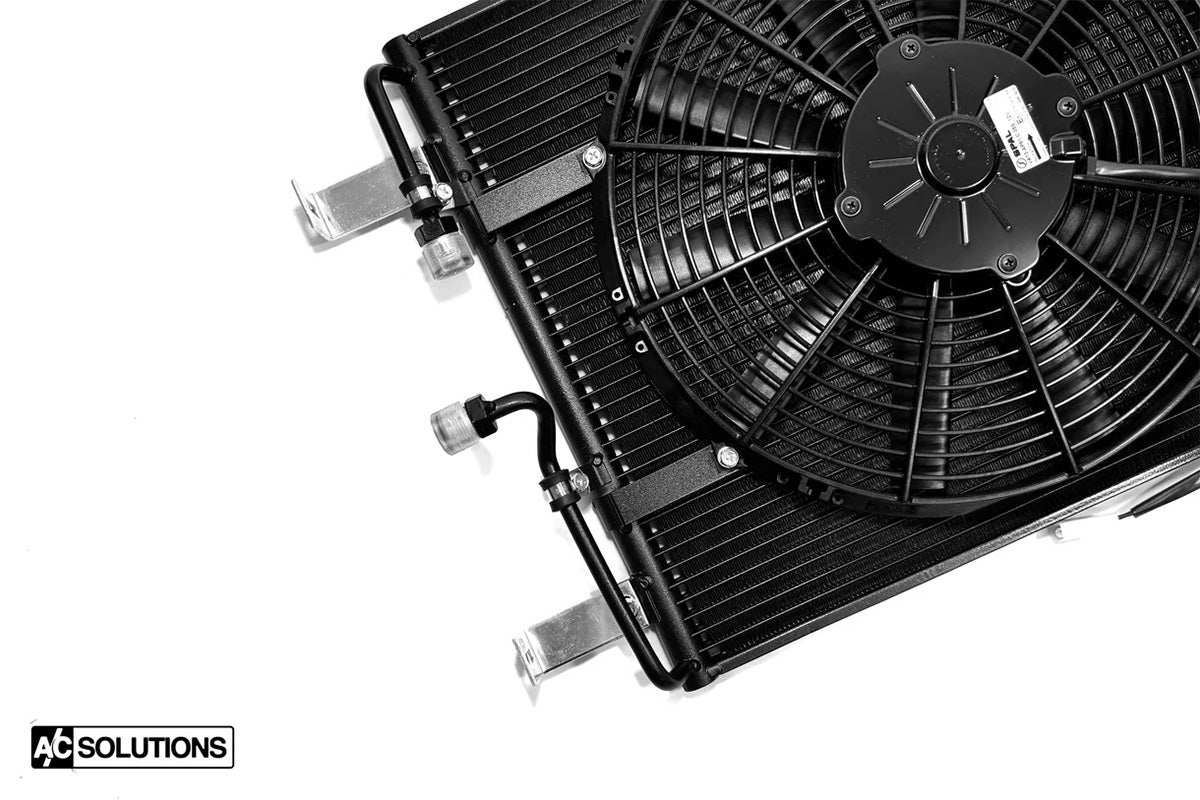 CSF #ACS-28-CSF-SPAL-KIT A/C Solutions CSF BMW E28 Parallel Flow Condenser + 13" SPAL Fan Combo