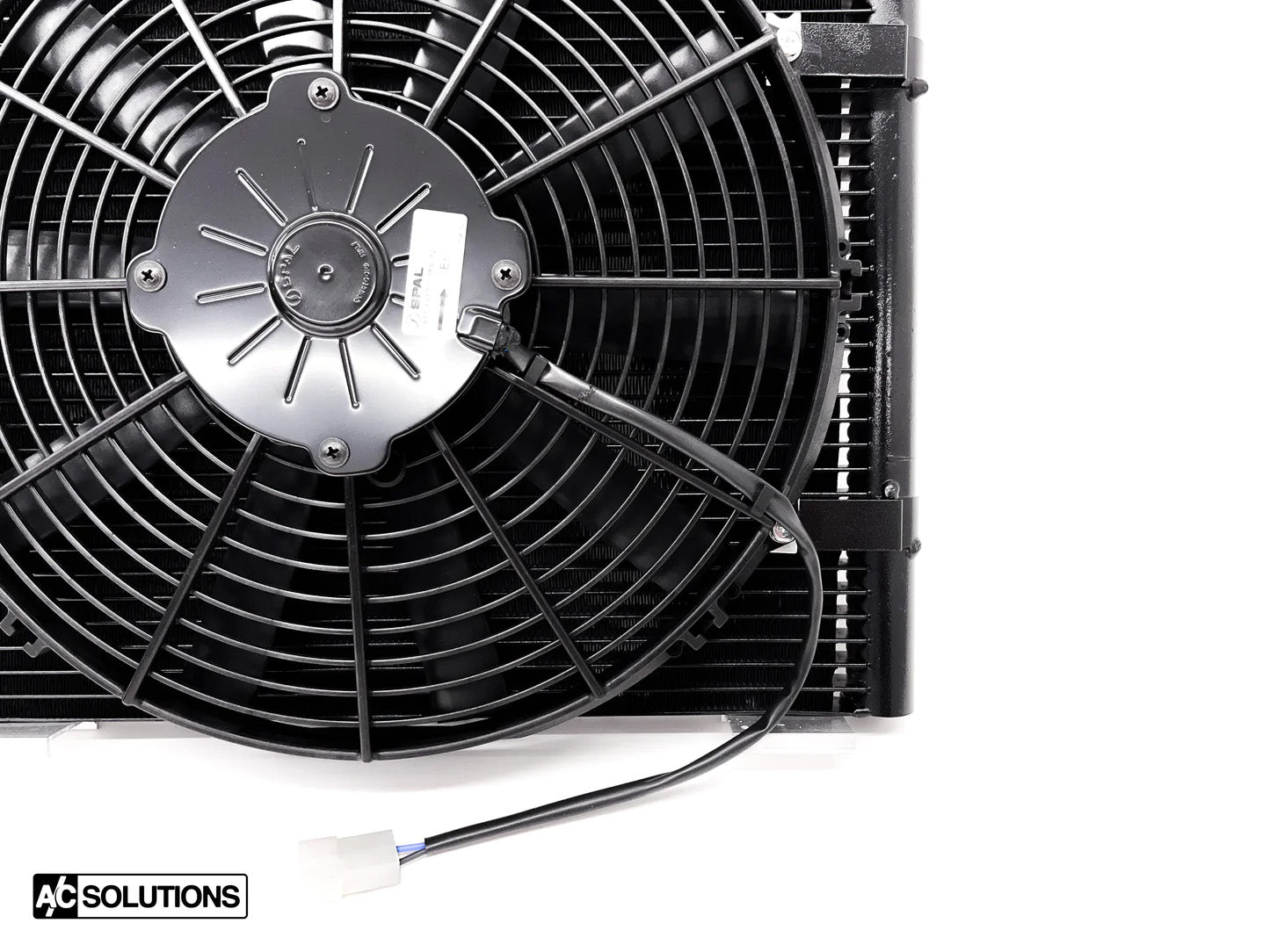 CSF #ACS-30-CSF-SPAL-KIT A/C Solutions CSF BMW E30 Parallel Flow Condenser + 13" SPAL Fan Combo