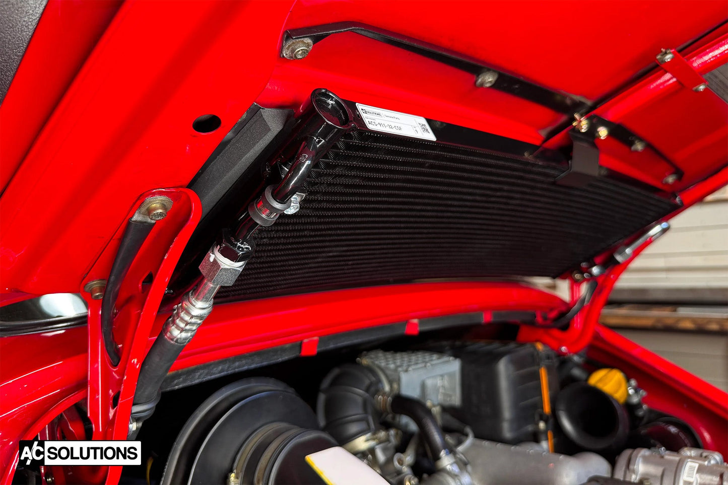 CSF #ACS-911-32-CSF A/C Solutions x CSF 911 3.2 Carrera Rear Decklid Parallel Flow Condenser