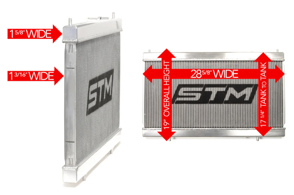 CSF #STM-EVO789-BILRAD STM Evo 7/8/9 Billet Aluminum Slim Radiator