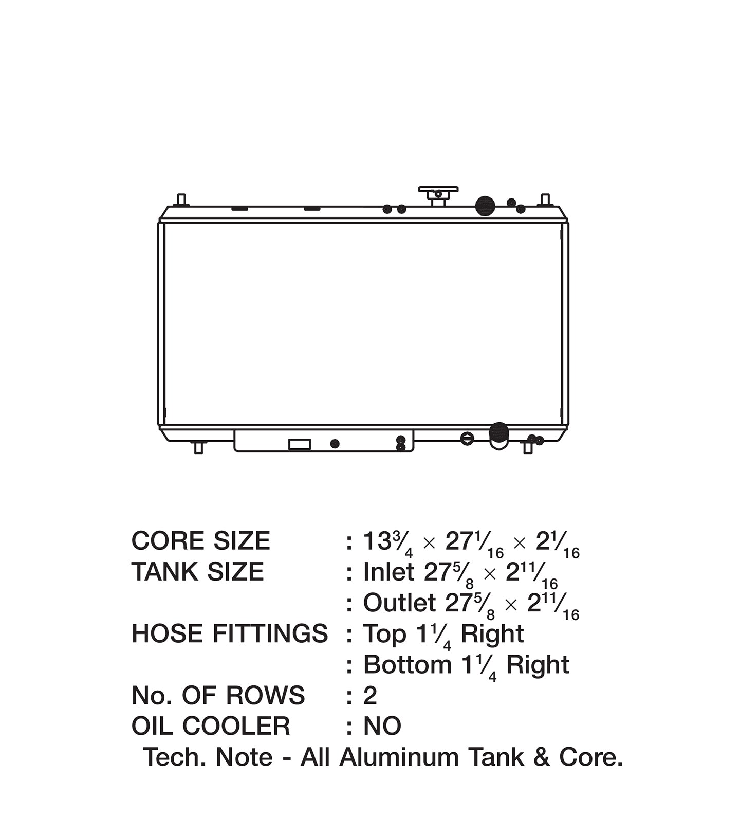 CSF #2850 94-01 Acura Integra All-Aluminum Radiator