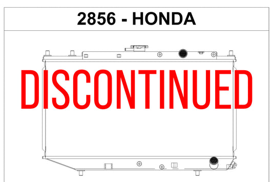 CSF #2856 CSF 2856 - 88-91 Honda CRX Radiator (Discontinued)