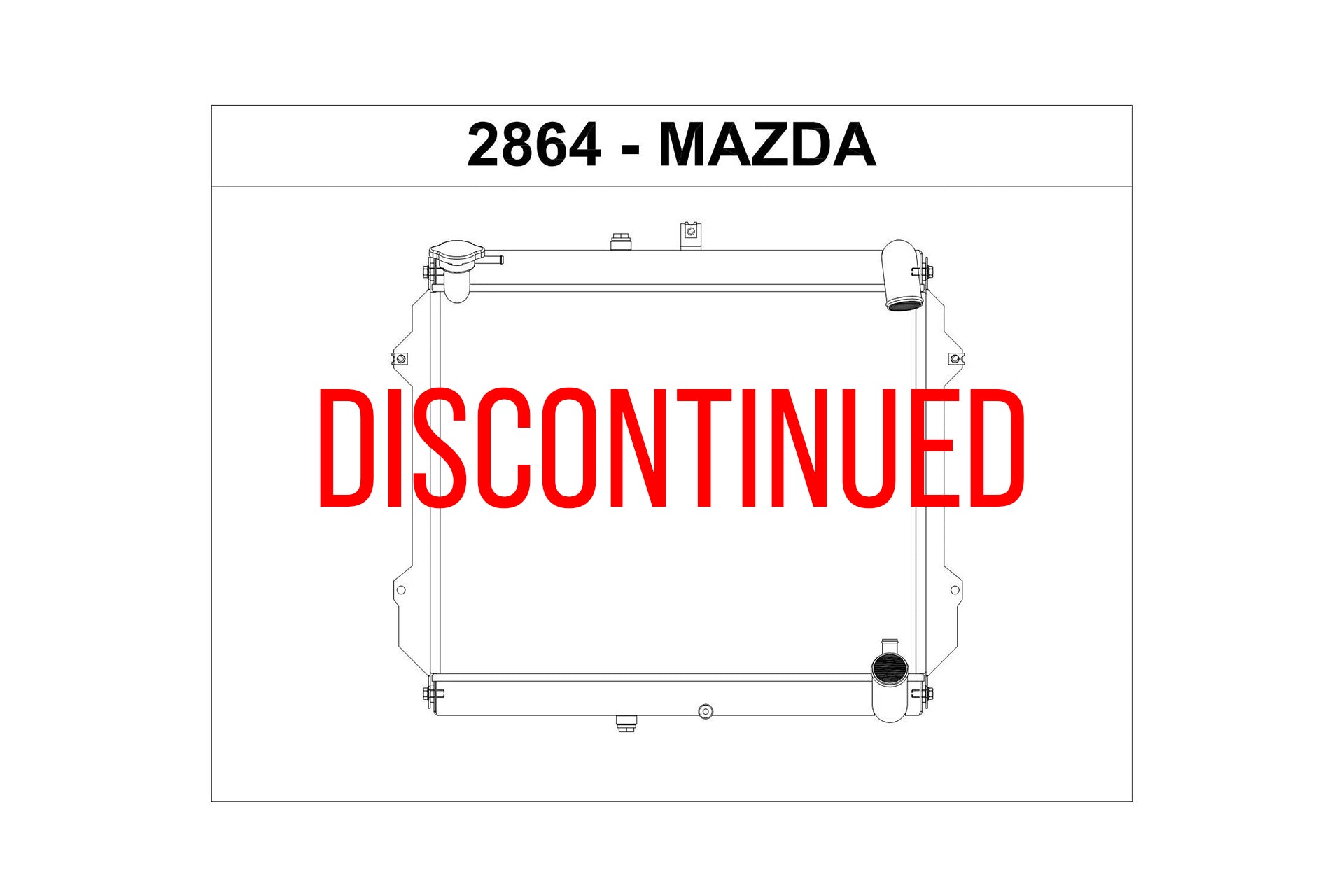 CSF #2864 CSF 2864 - 89-91 Mazda FC RX-7 Radiator (Discontinued)