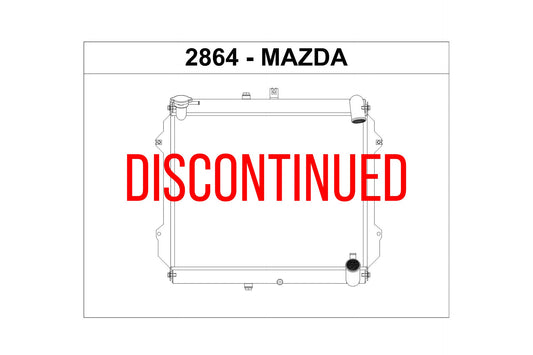 CSF #2864 CSF 2864 - 89-91 Mazda FC RX-7 Radiator (Discontinued)