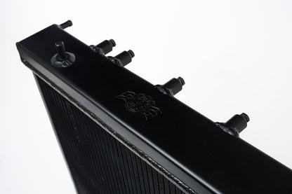 CSF #3076B 02-07 Subaru Impreza WRX/STI All-Aluminum Radiator - w/ filler neck - Black