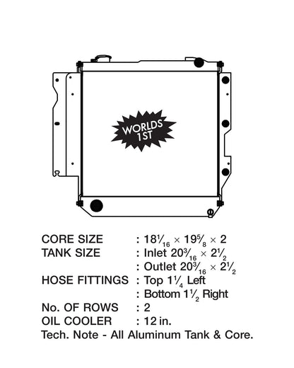 CSF #7035 05-06 Jeep Wrangler Heavy Duty (AT & MT) High-Performance All-Aluminum Radiator