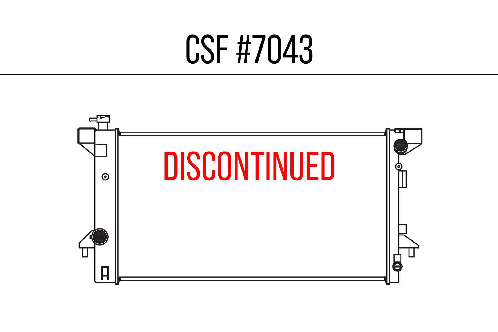 CSF #7043 CSF 7043 - 10-14 Ford F-150 SVT Raptor Radiator (Discontinued)