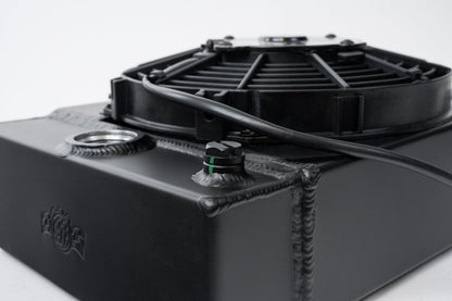 CSF #7065B The KING Cooler - Ultimate Drag Race Radiator w/ SPAL Fan & Mounting Kit - Black