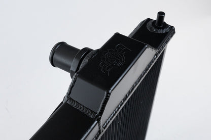 CSF #7075B Mitsubishi Evo 4/5/6/7/8/9 Full Size Slim Radiator w/ 12in SPAL Fan - Black