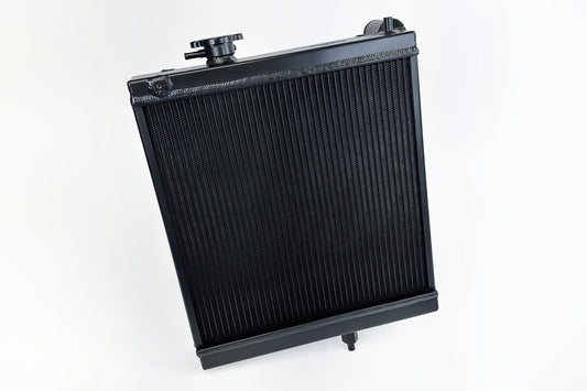 CSF #7228B Evo 7/8/9 High-Performance All-Aluminum Half Radiator - Black