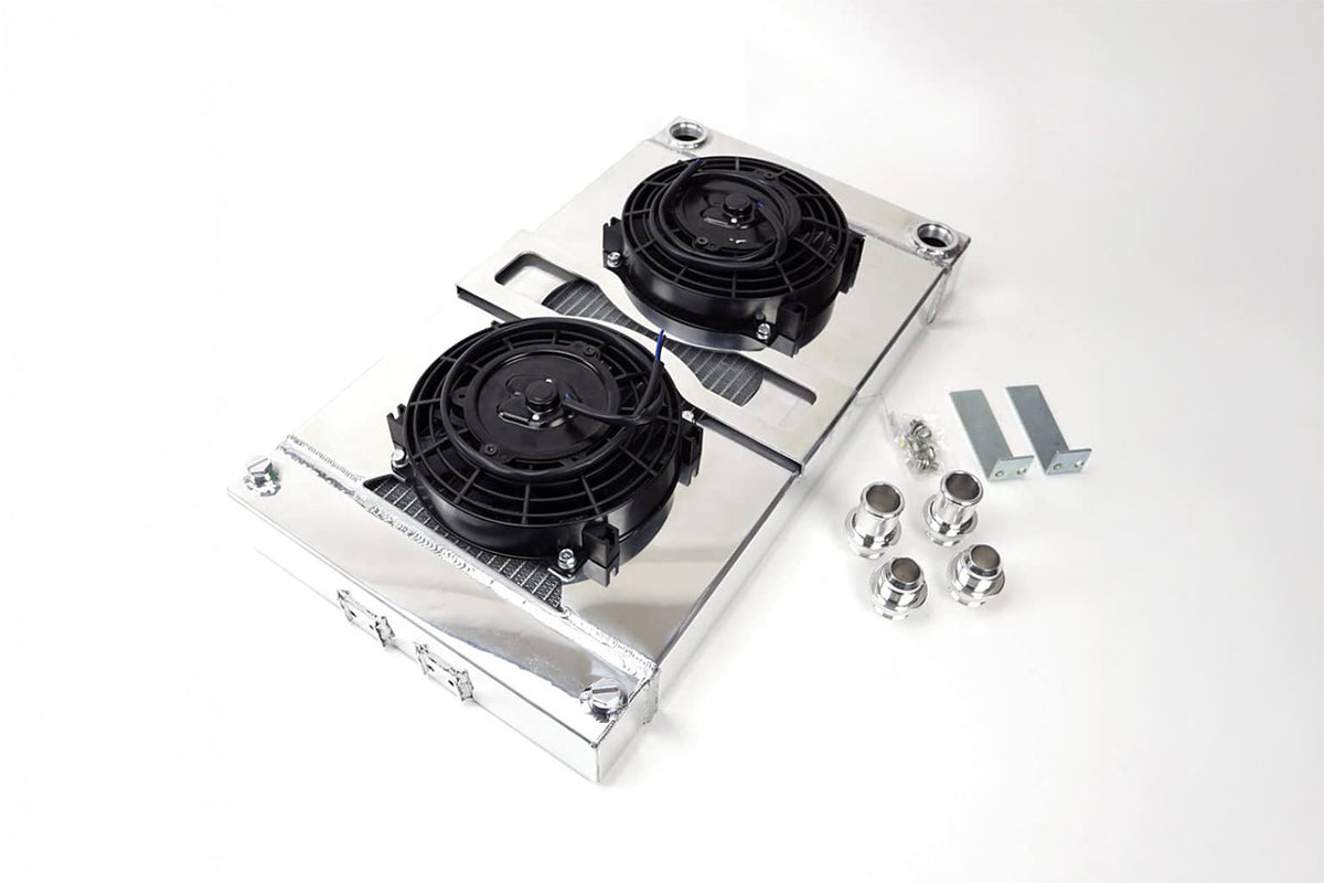 CSF #8049: Rywire Custom Tucked 24x13.25 Radiator - Polished – CSF Race