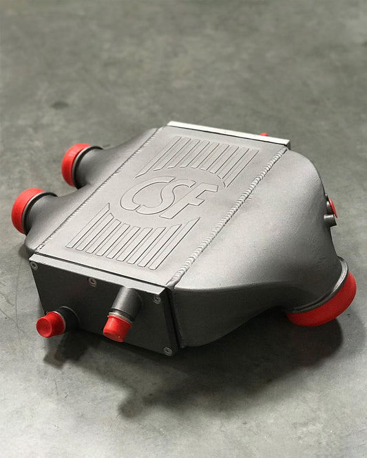 CSF #8082R F8X M3 / M4 / M2 Comp Top Mount Charge-Air-Cooler - Raw Finish custom finish - Heat Dispersion Grey Thermal Coating +$200.00
