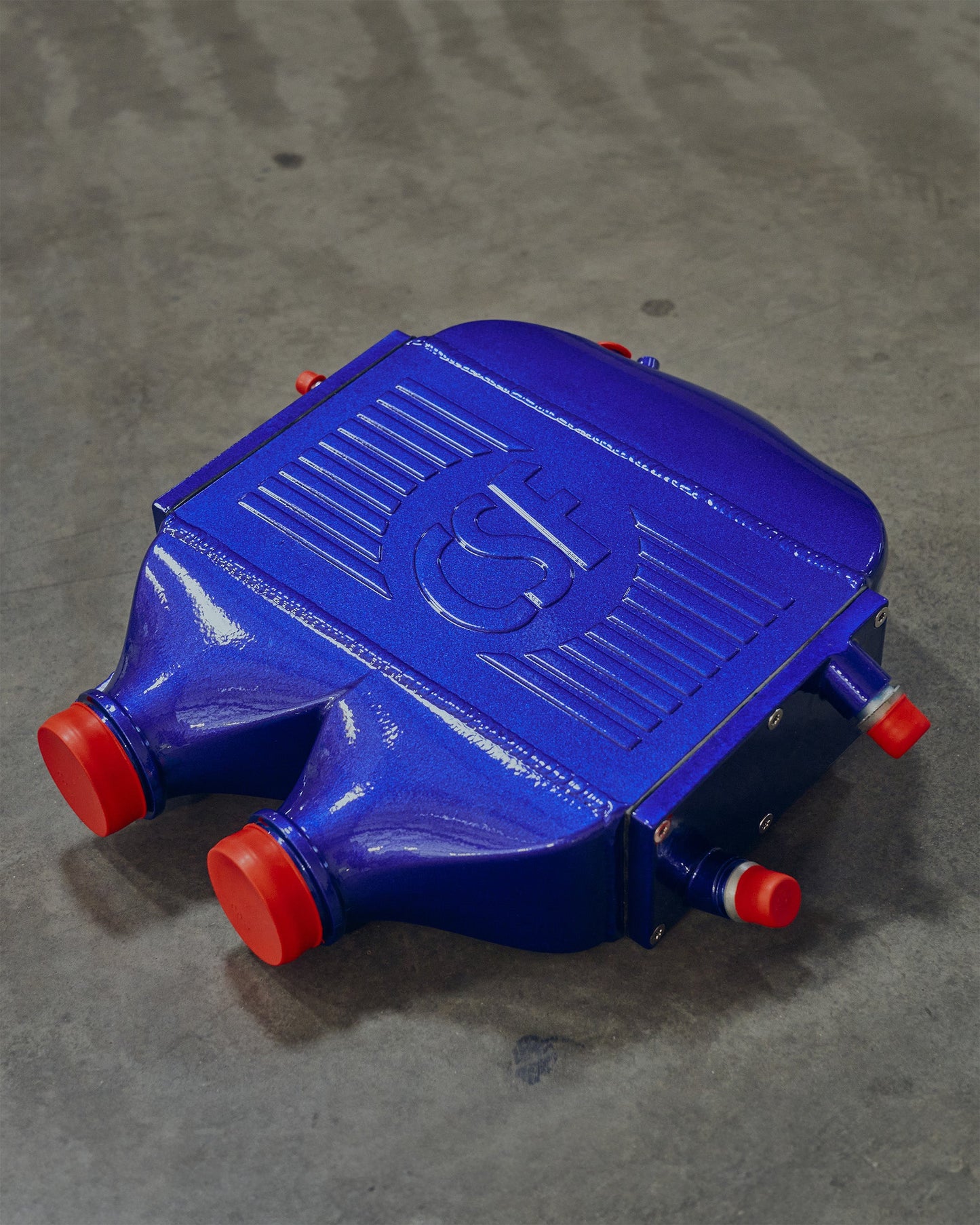 CSF #8082R F8X M3 / M4 / M2 Comp Top Mount Charge-Air-Cooler - Raw Finish custom finish - San Marino Blue +$200.00