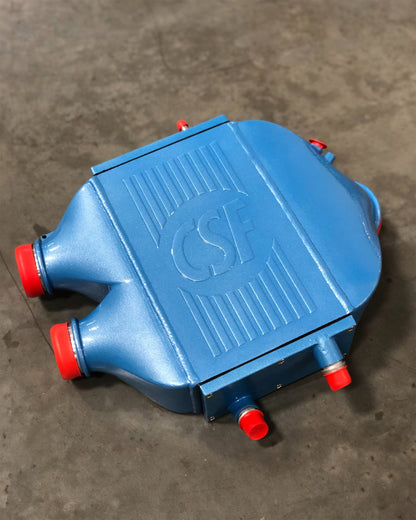 CSF #8082R F8X M3 / M4 / M2 Comp Top Mount Charge-Air-Cooler - Raw Finish custom finish - Blue Jeans +$200.00