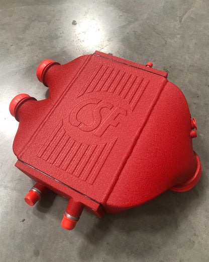CSF #8082R F8X M3 / M4 / M2 Comp Top Mount Charge-Air-Cooler - Raw Finish custom finish - Crinkle Red +$200.00