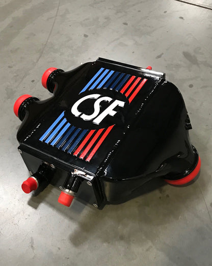 CSF #8082R F8X M3 / M4 / M2 Comp Top Mount Charge-Air-Cooler - Raw Finish custom finish - Gloss Black w/ BMW M Colors +$400.00
