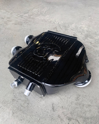 CSF #8082R F8X M3 / M4 / M2 Comp Top Mount Charge-Air-Cooler - Raw Finish custom finish - Gloss Black +$200.00