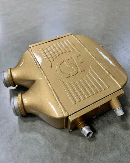 CSF #8082R F8X M3 / M4 / M2 Comp Top Mount Charge-Air-Cooler - Raw Finish custom finish - Gloss Gold +$200.00
