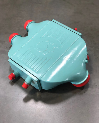 CSF #8082R F8X M3 / M4 / M2 Comp Top Mount Charge-Air-Cooler - Raw Finish custom finish - Tiffany Blue / Robin's Egg Blue +$200.00