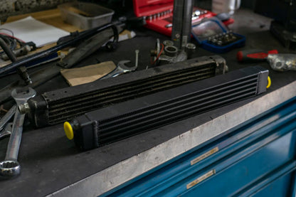 CSF #8092 BMW E30 Oil Cooler w/ fittings for OEM style and AN-10 male connections
